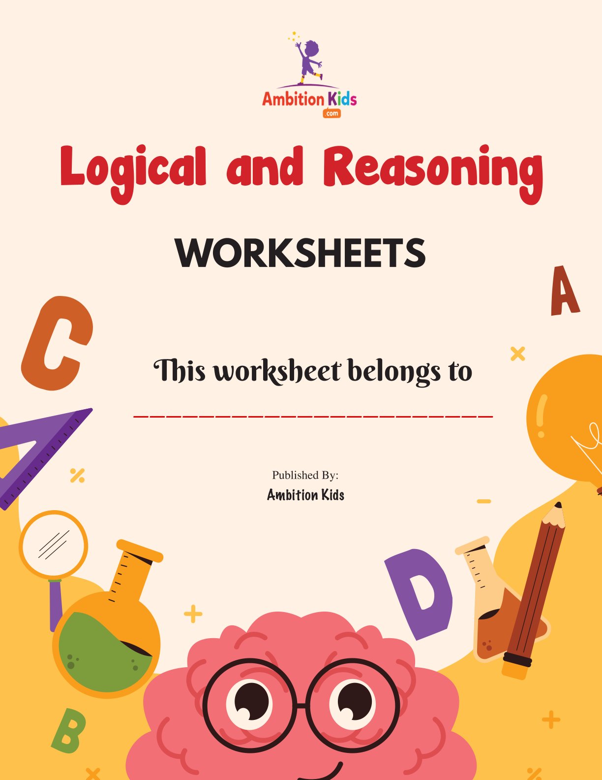 1 Year Complete Fun Worksheets For Your Kids – Learn EVS, Math, English, Coloring & Logical Thinking