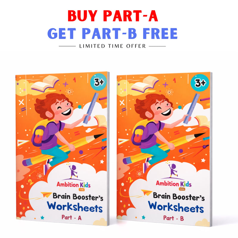 Age 3+ Brain Booster Worksheets (350+ Activities) - Buy 1 Get 1 Free