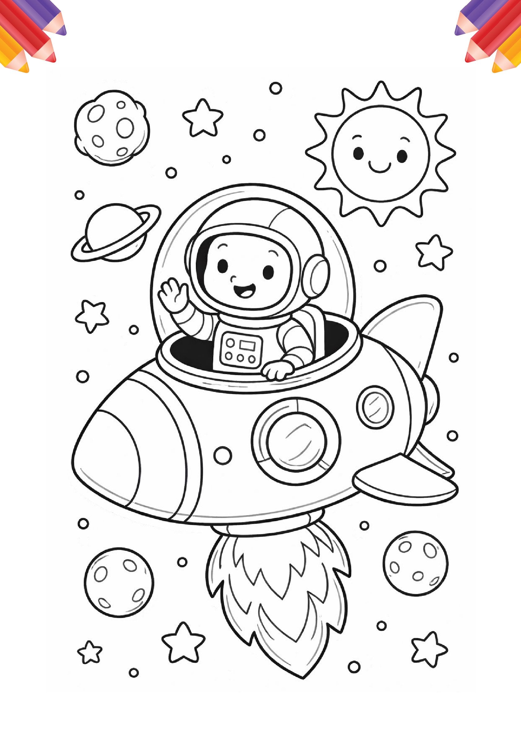 Colouring Books Combo Set for Kids Age 2-5 Years | Animal Safari, Universe, Vehicles & Fruits | A3 Size Activity Books