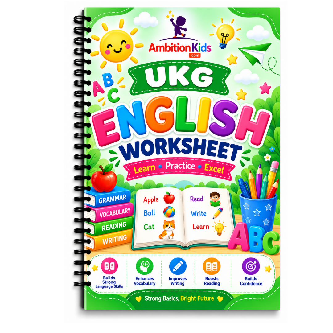 UKG English Loose Worksheets | 102 Skill-Based Worksheets