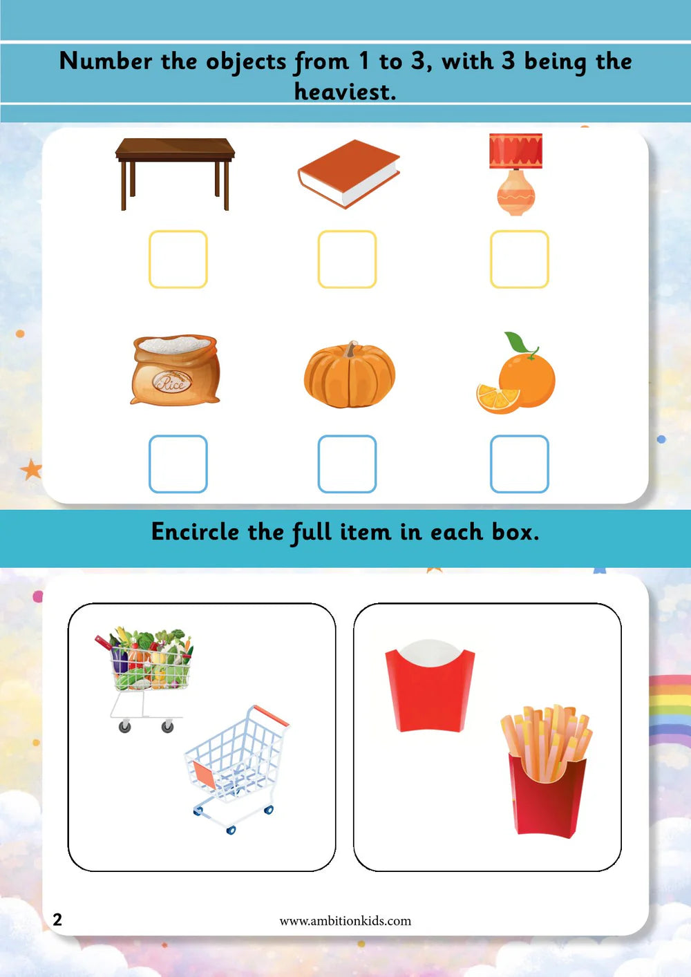 UKG Math + English Worksheets Combo | Buy Math Get English FREE | 5-6 Age