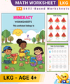 LKG Printable Worksheets | 94 Math Numeracy Practice Pages | Fun Learning