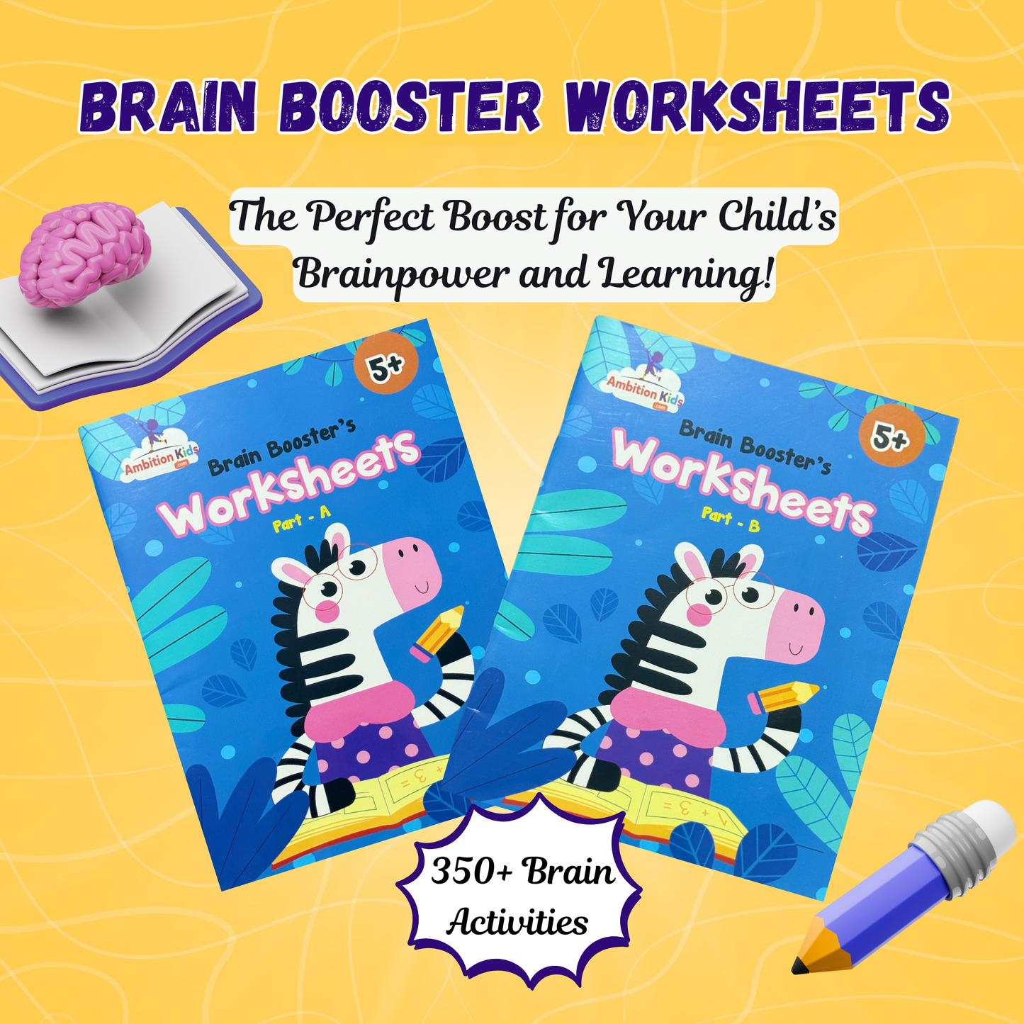 Age 5+ Brain Booster Worksheets (350+ Activities)