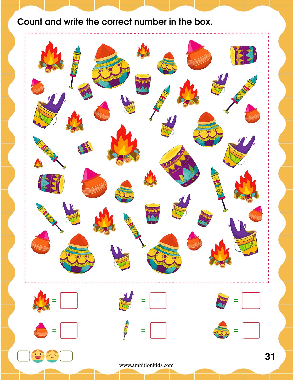 Pre-Nursery EVS Printable Worksheets | EVS Daily Life & Environmental Learning | 56 Pages | Hard Copy