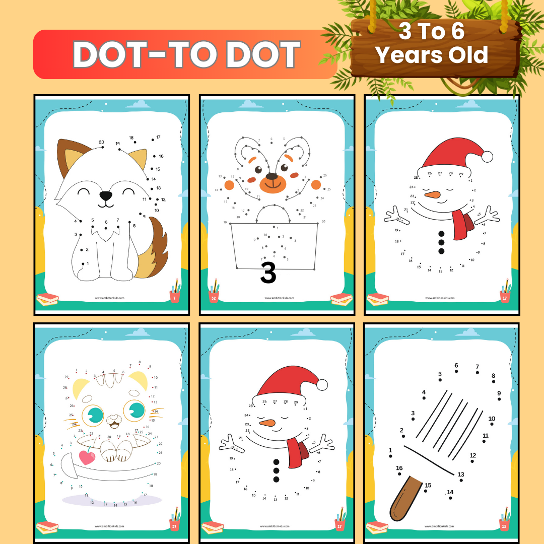 Dot-to-Dot, Mazes, & Fun with Numbers (Age 3-6) - Ambition Kids