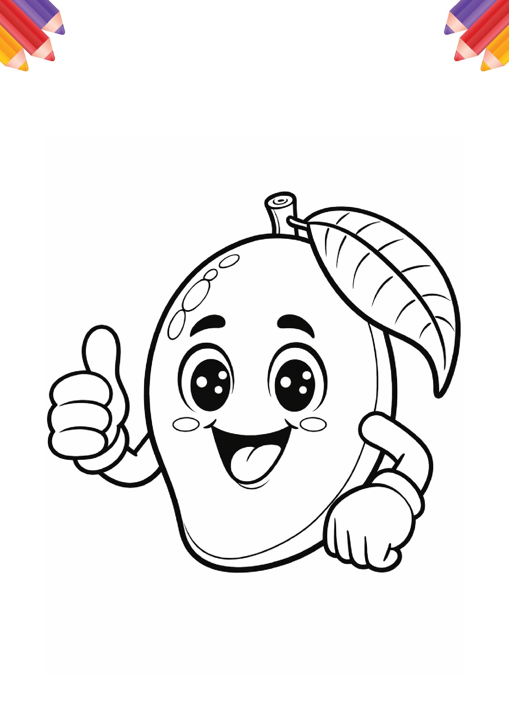 Big Fun Colouring with Fruits & Vegetables | Colouring Book for Kids Age 3-5 Years