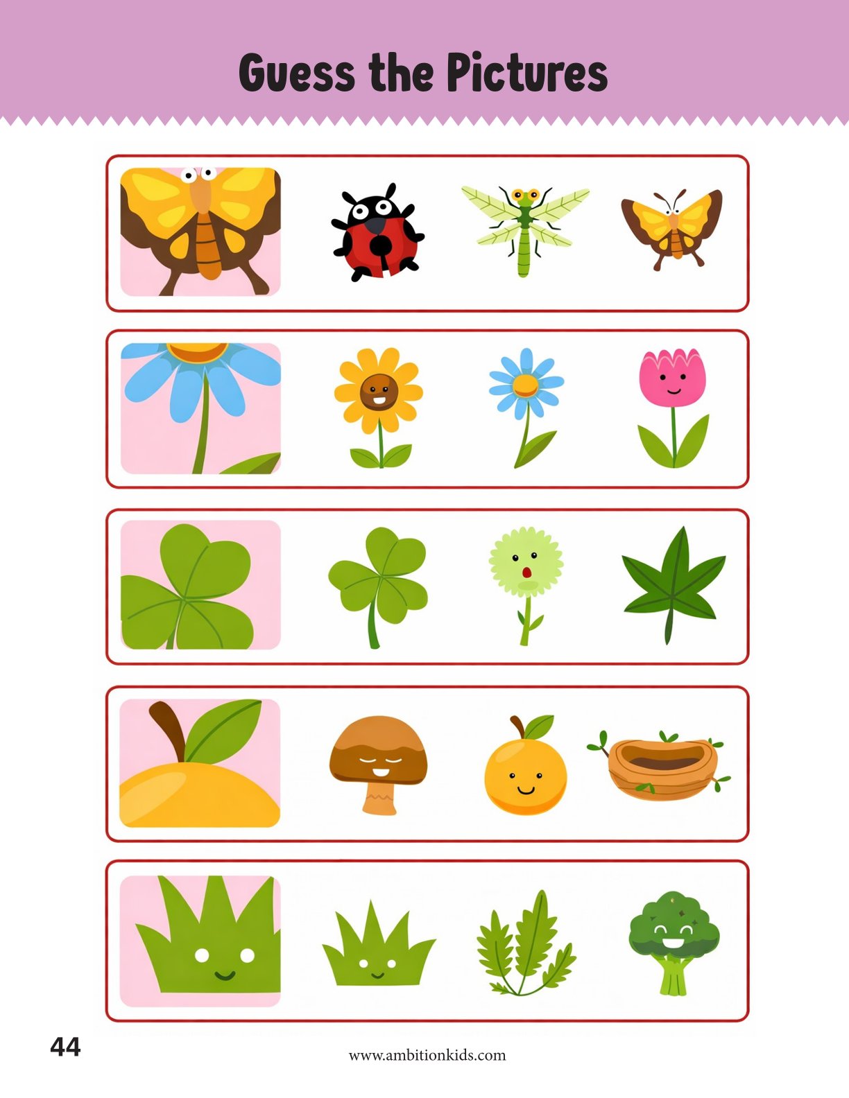 UKG Worksheets Printable | EVS, Math, English, Coloring, Logical Reasoning