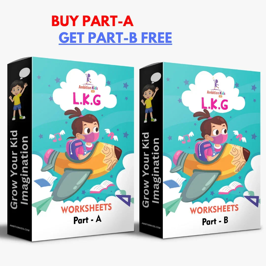 LKG Hard Copy Kids Worksheets - Ambition Kids