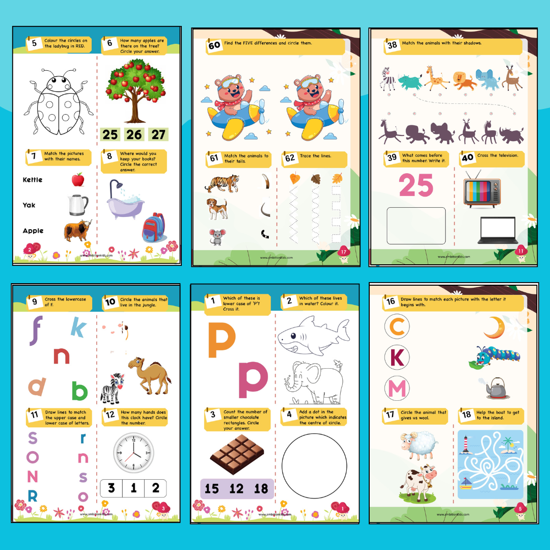 Age 4+ Brain Booster Worksheets (350+ Activities)