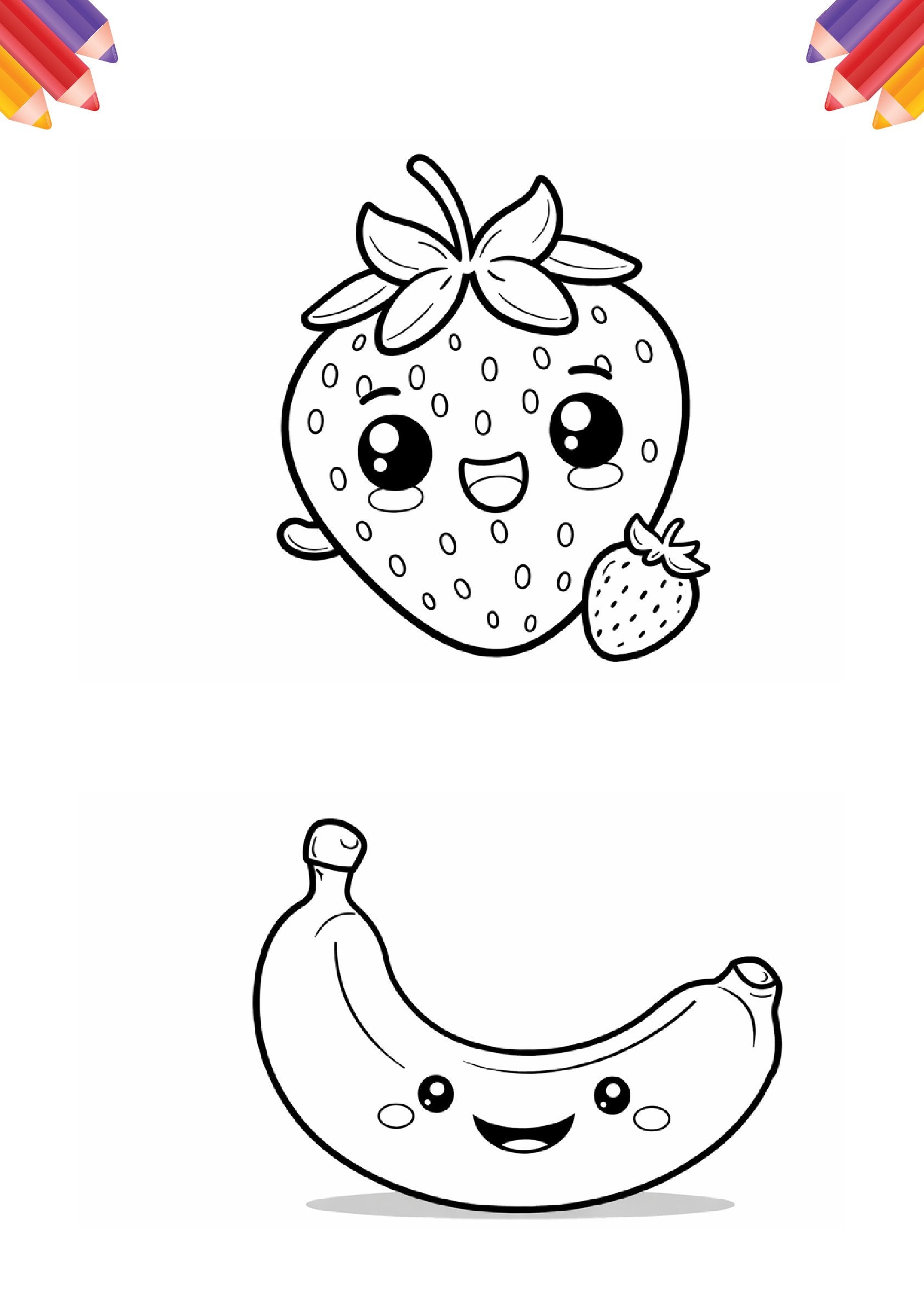 Big Fun Colouring with Fruits & Vegetables | Colouring Book for Kids Age 3-5 Years
