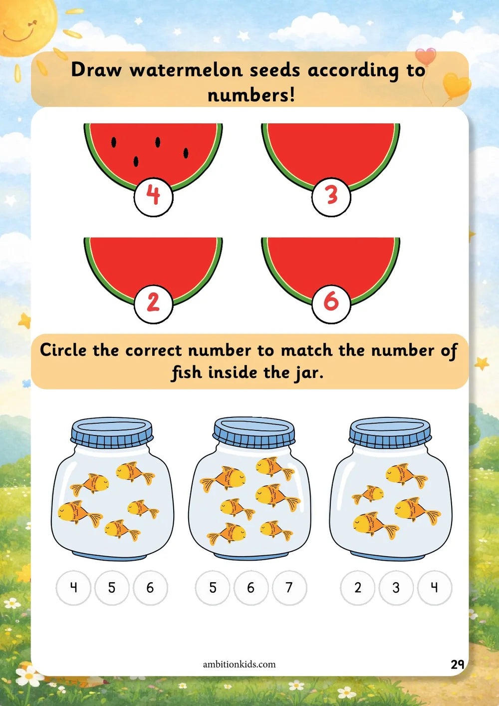 LKG Math + English Worksheets | Buy Math Get English FREE