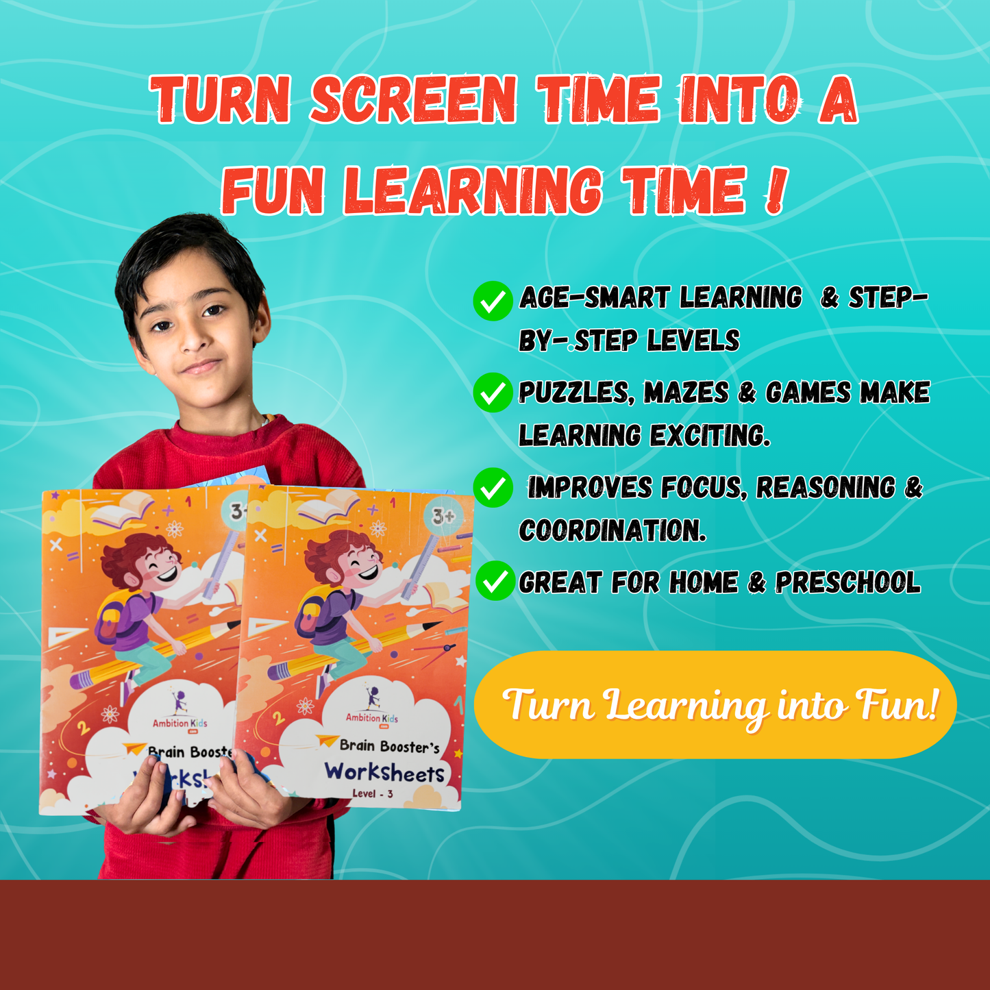 Age 3+ Brain Booster Worksheets (350+ Activities)