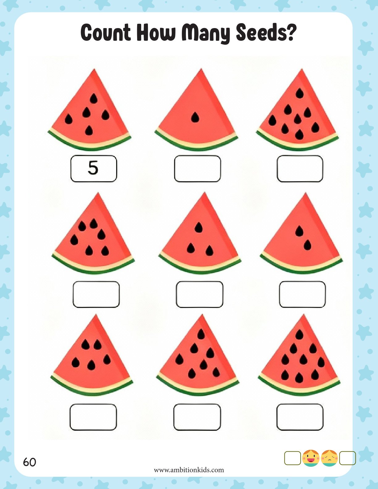 Nursery Math & Numeracy Printable Worksheets | (Age 3+)