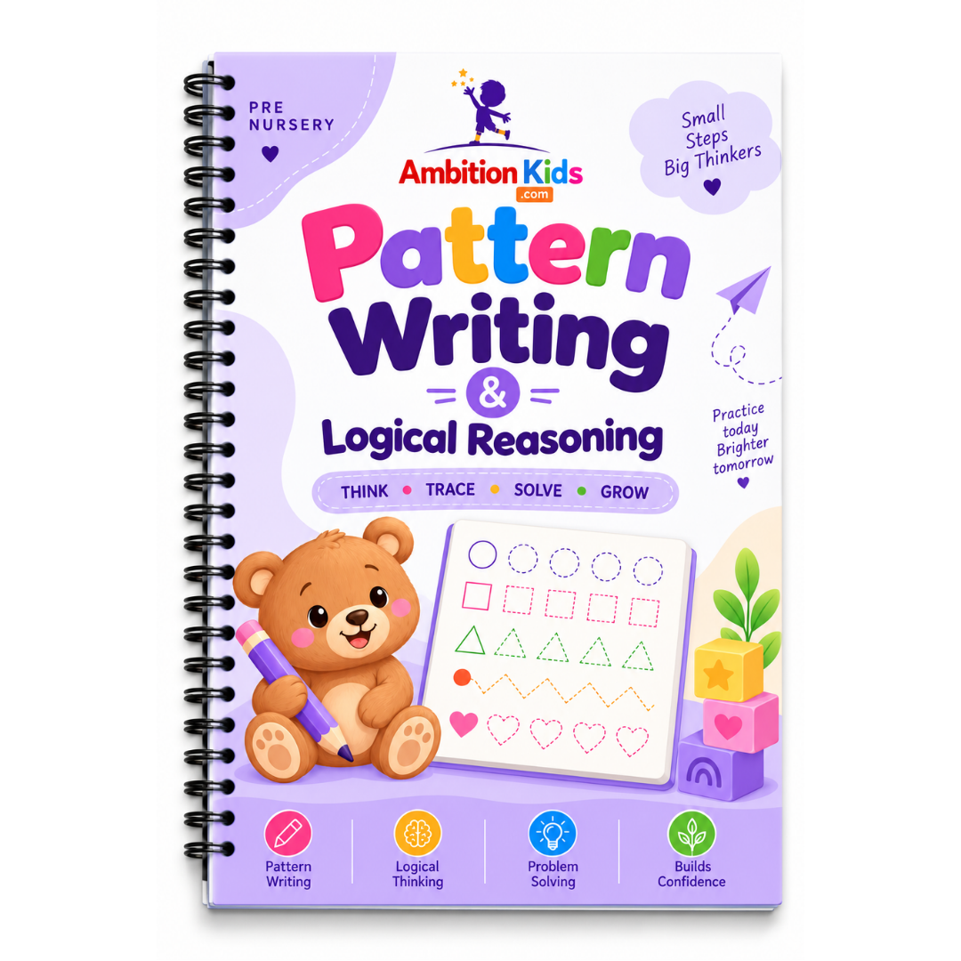 Pre-Nursery Pattern Writing & Logical Reasoning Loose Worksheets