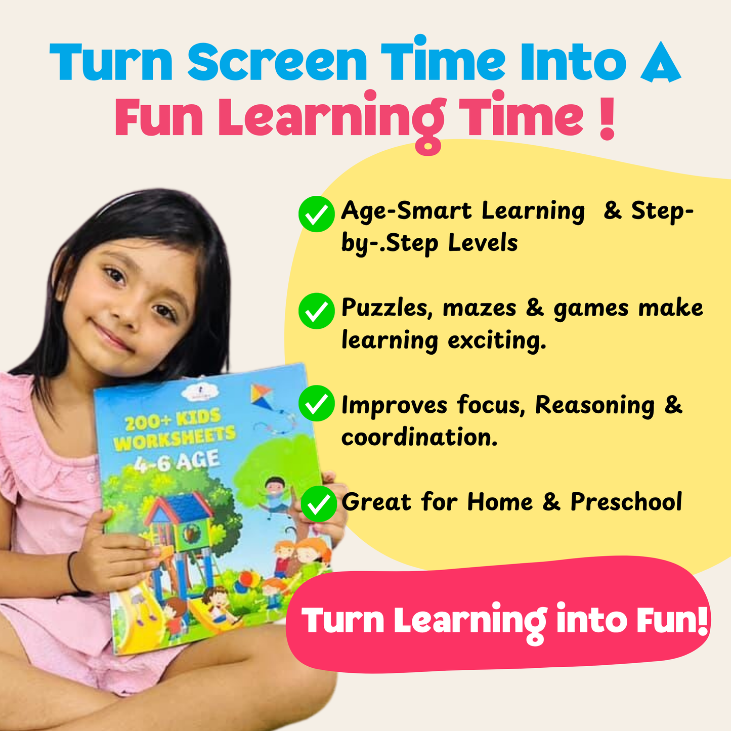 200+ Kids Worksheet Activities Age 2-4