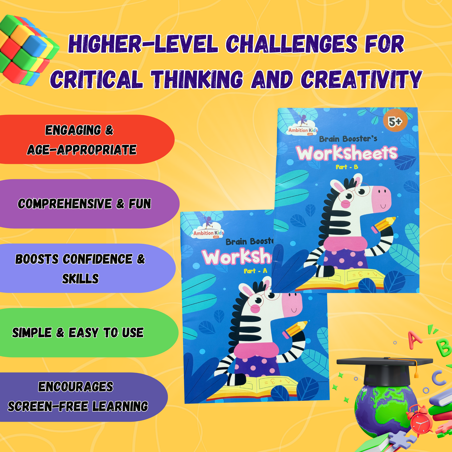 Age 5+ Brain Booster Worksheets (350+ Activities)