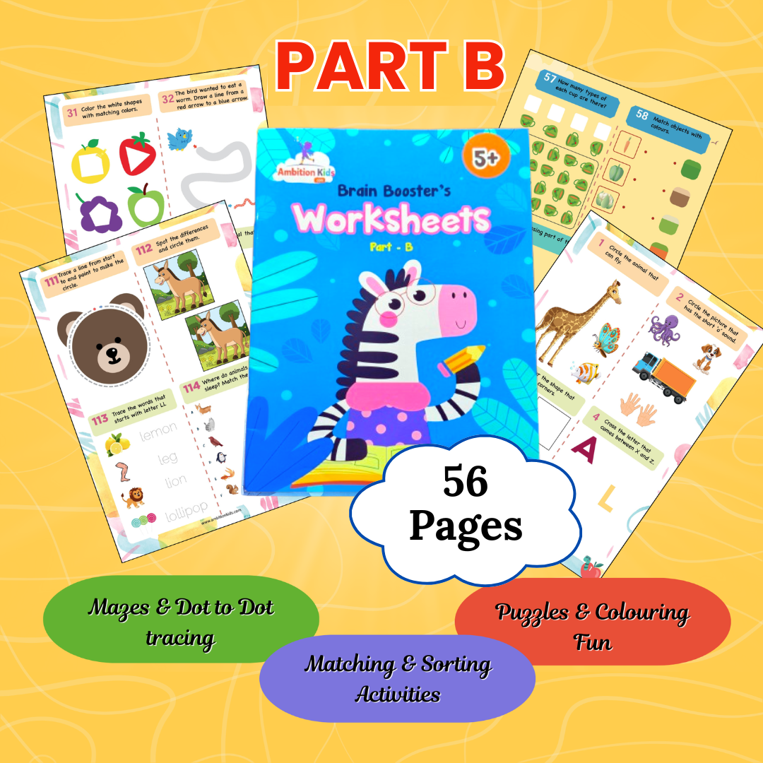 Age 5+ Brain Booster Worksheets (350+ Activities)