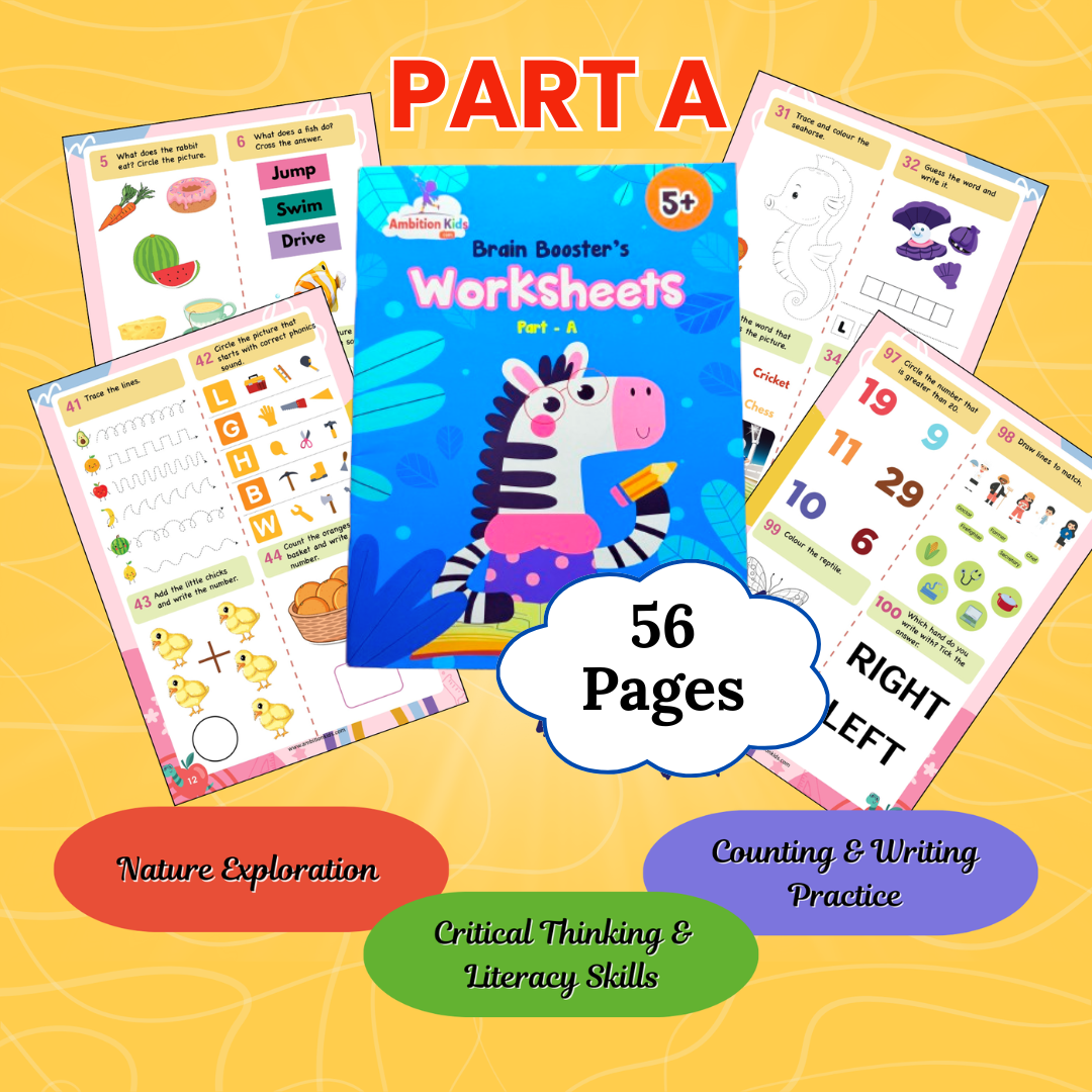 Age 5+ Brain Booster Worksheets (350+ Activities)