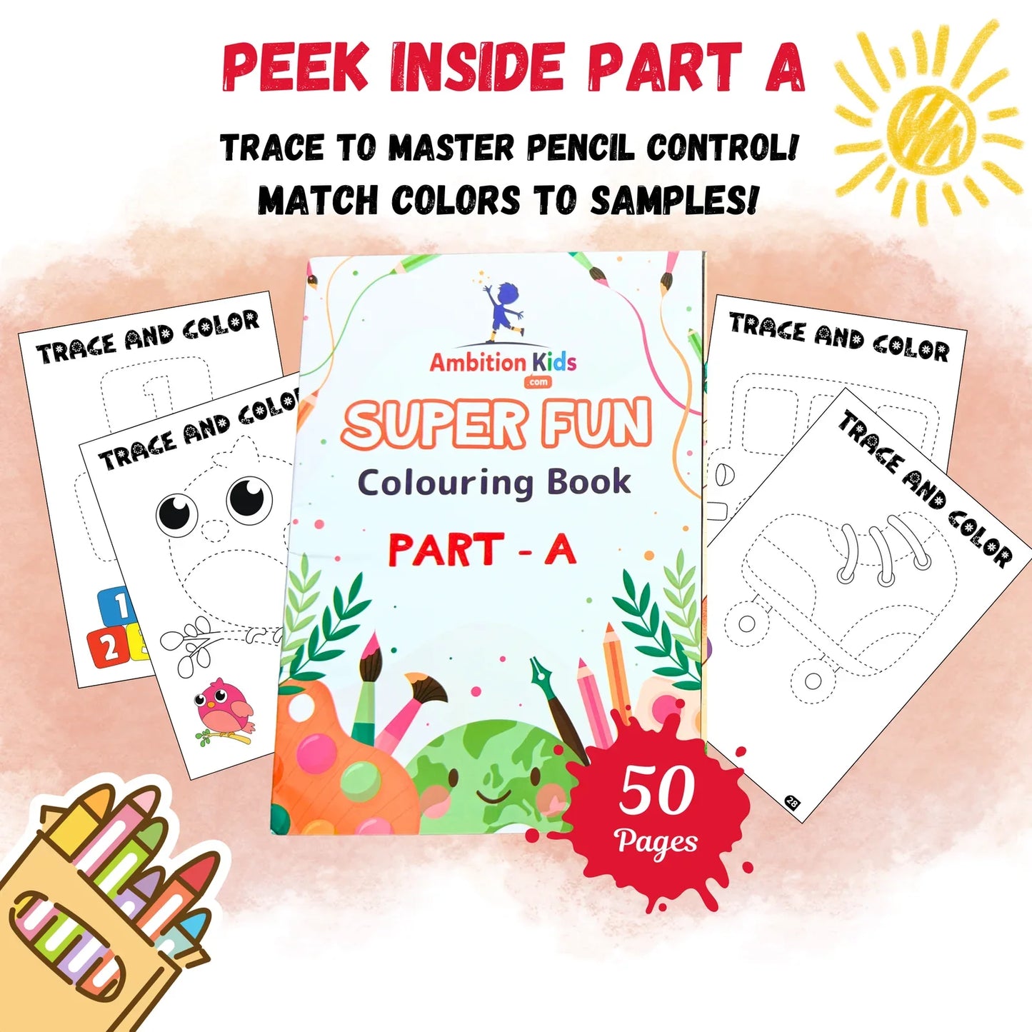 Fun Colouring Worksheets - Ambition Kids