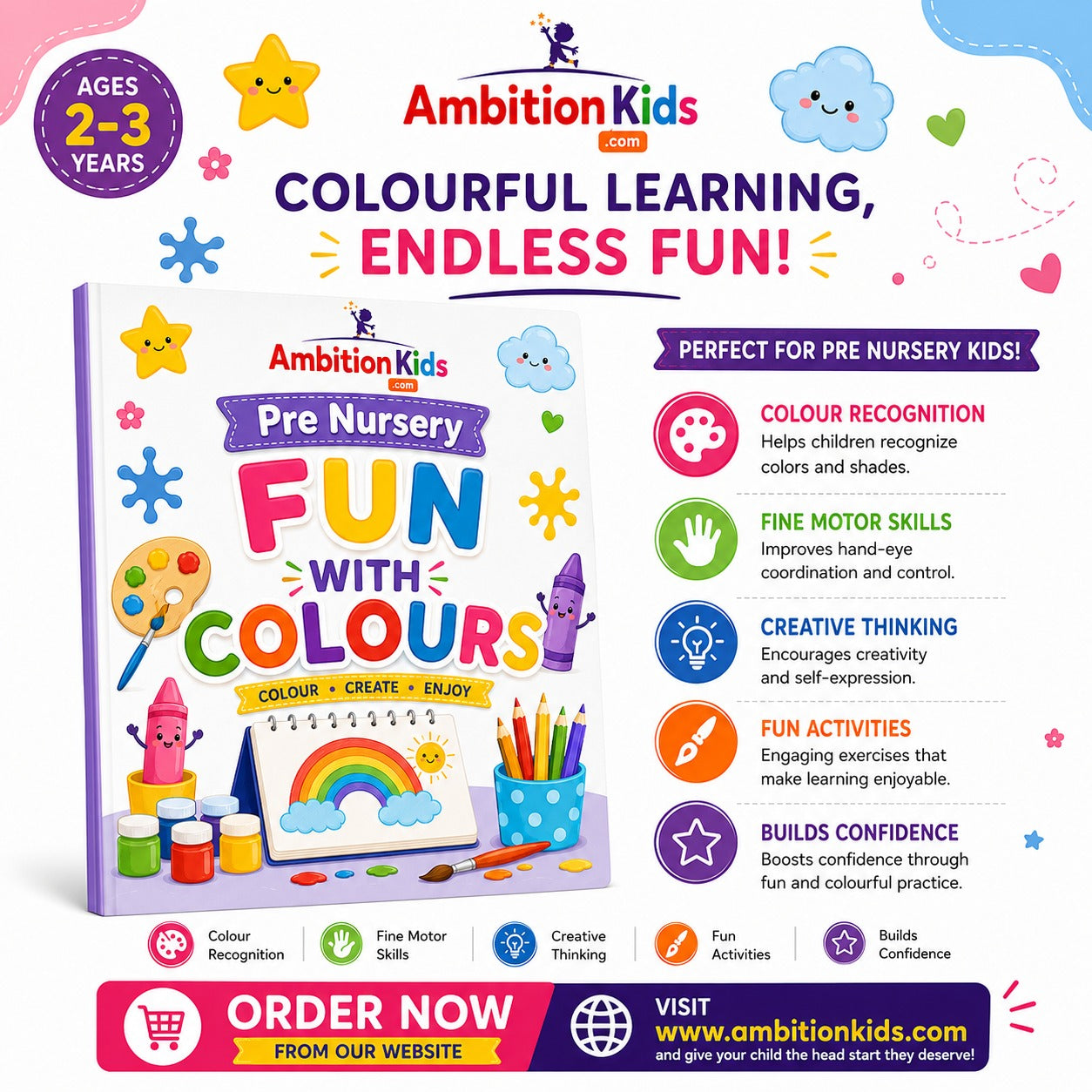 Pre Nursery Worksheet | Art & Creativity Pages | | Hard Copy 20% OFF