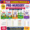 Preschool Loose Kids Worksheets For Nursery, LKG, & UKG | 1 Year Complete Fun Worksheets