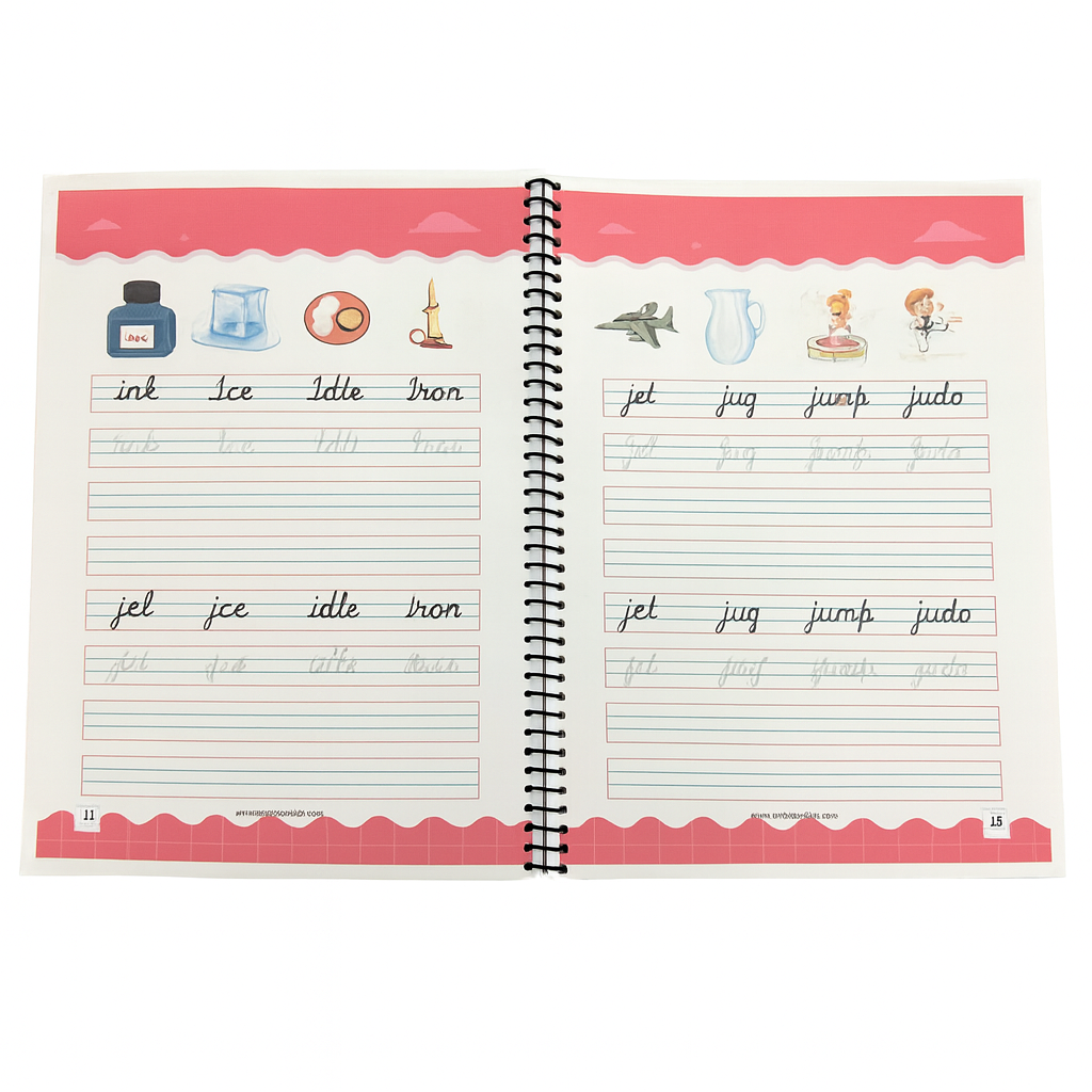 Cursive Writing Practice Book for Kids (Letters, Words & Sentences)