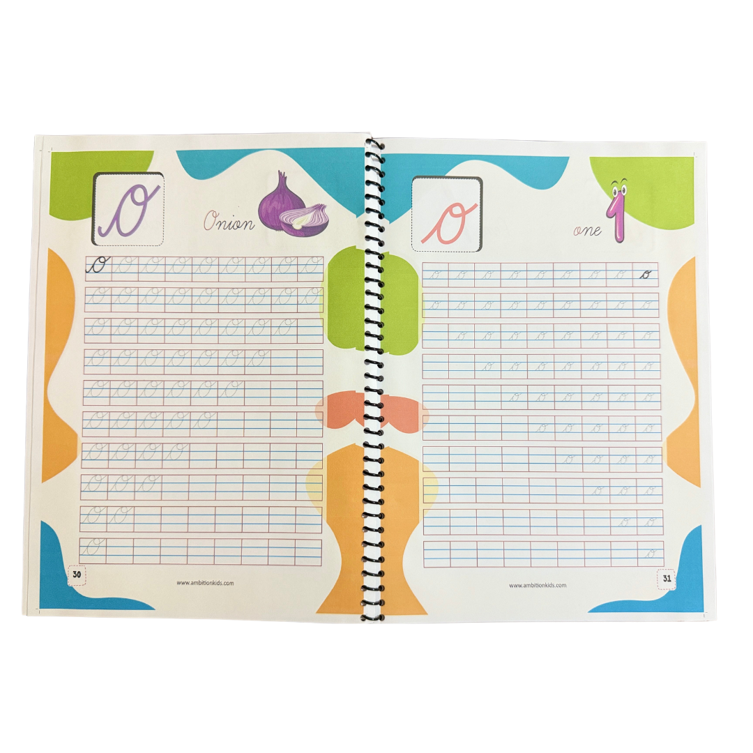 Cursive Writing Practice Book for Kids (Letters, Words & Sentences)