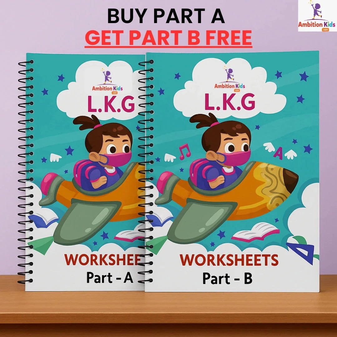 LKG Hard Copy Kids Worksheets - Ambition Kids