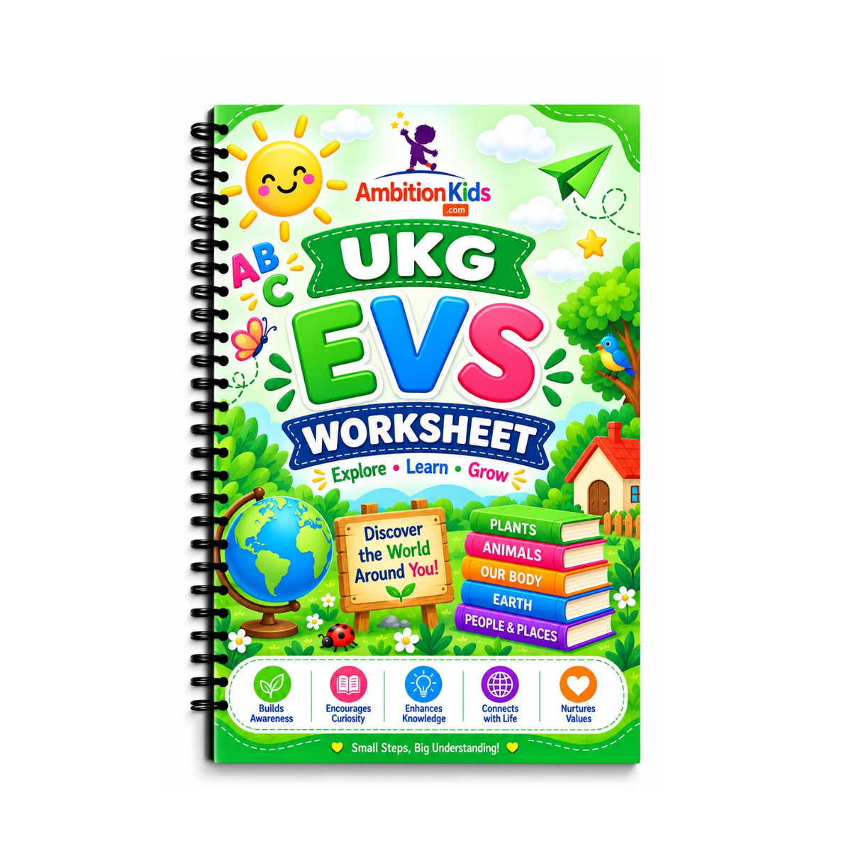 UKG 104 Skill-Based EVS Loose Worksheets | Screen-Free Learning