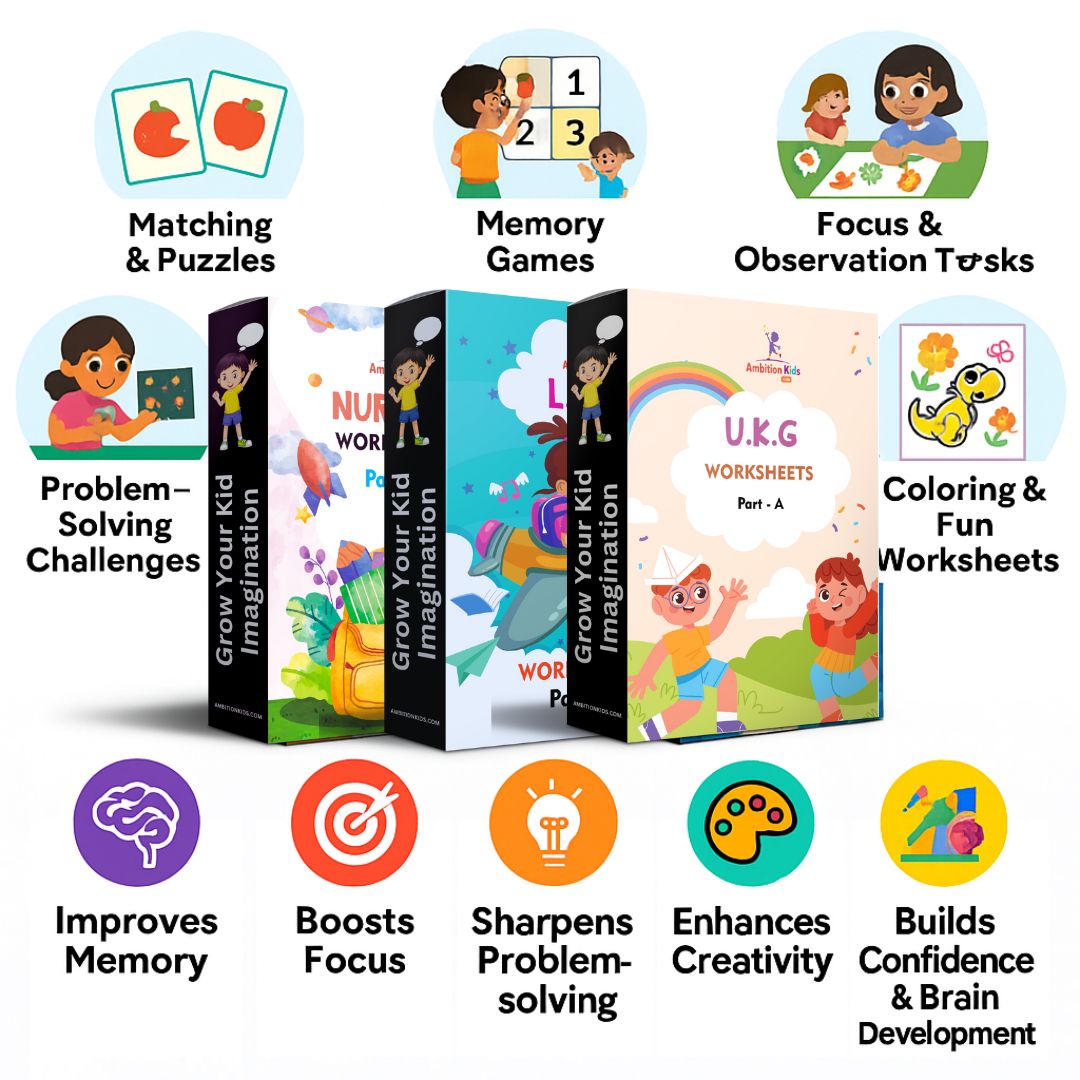Preschool Kids Worksheets - Buy 1 Get 1 Free