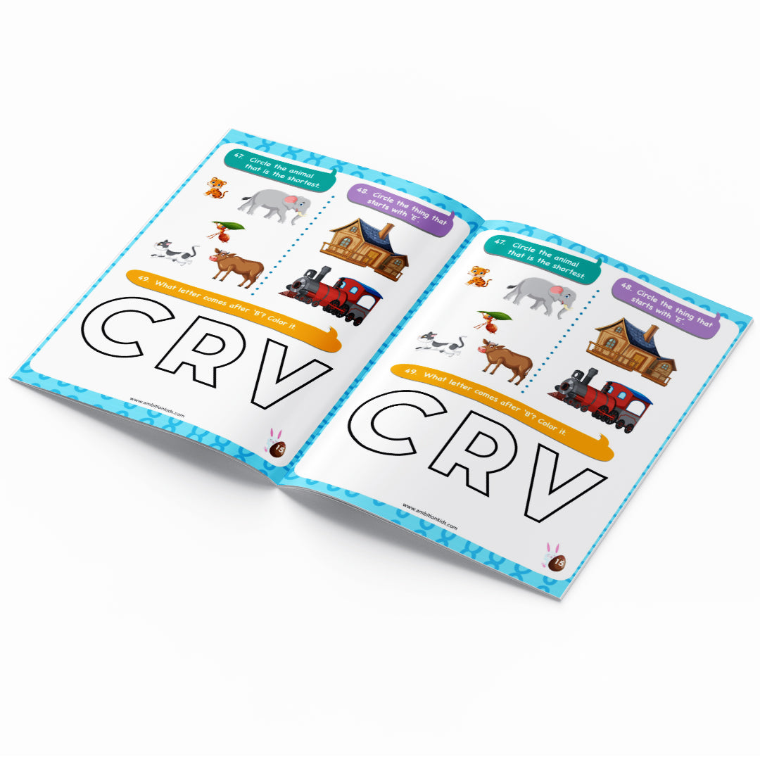 Nursery Hard Copy Kids Worksheets kit