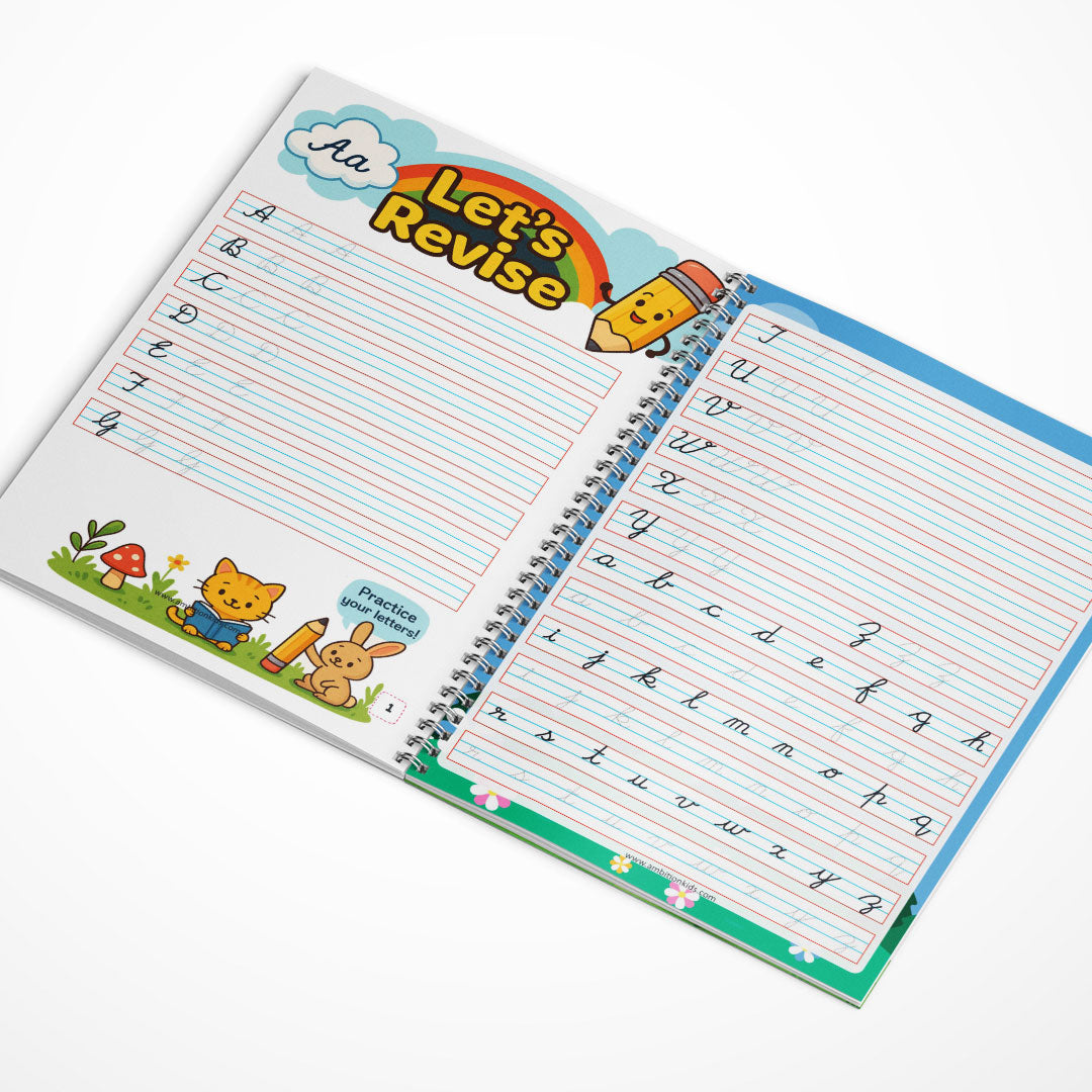 Cursive Writing Practice Book for Kids (Letters, Words & Sentences)