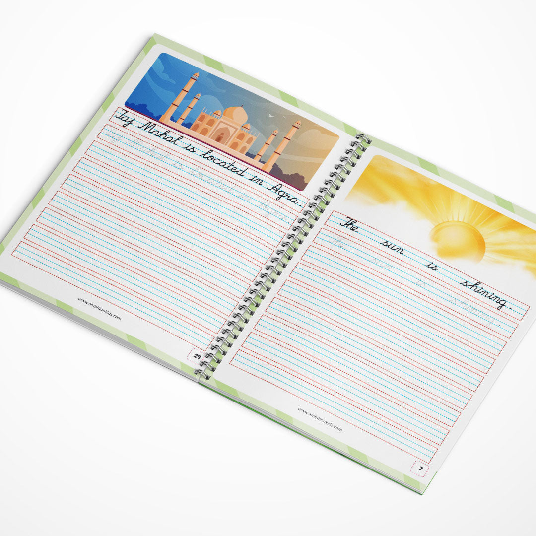 Cursive Writing Practice Book for Kids (Letters, Words & Sentences)