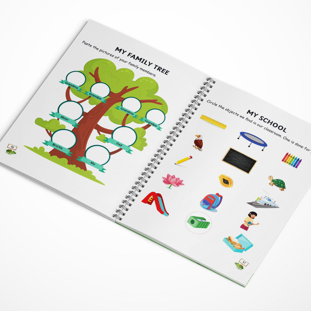 LKG & Brain Booster Combo + 200+ Worksheets (4–6 Yrs)