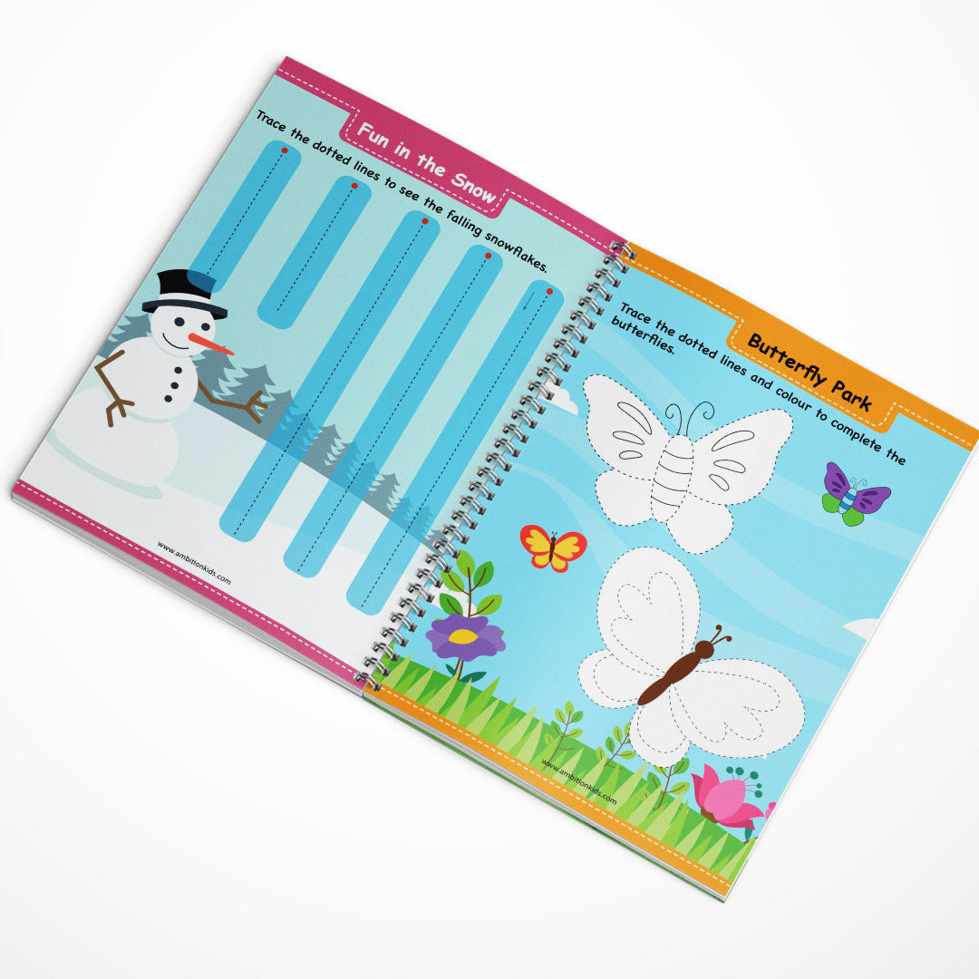 Patterns Writing kids Worksheet Improves Hand Control 100% Screen-Free