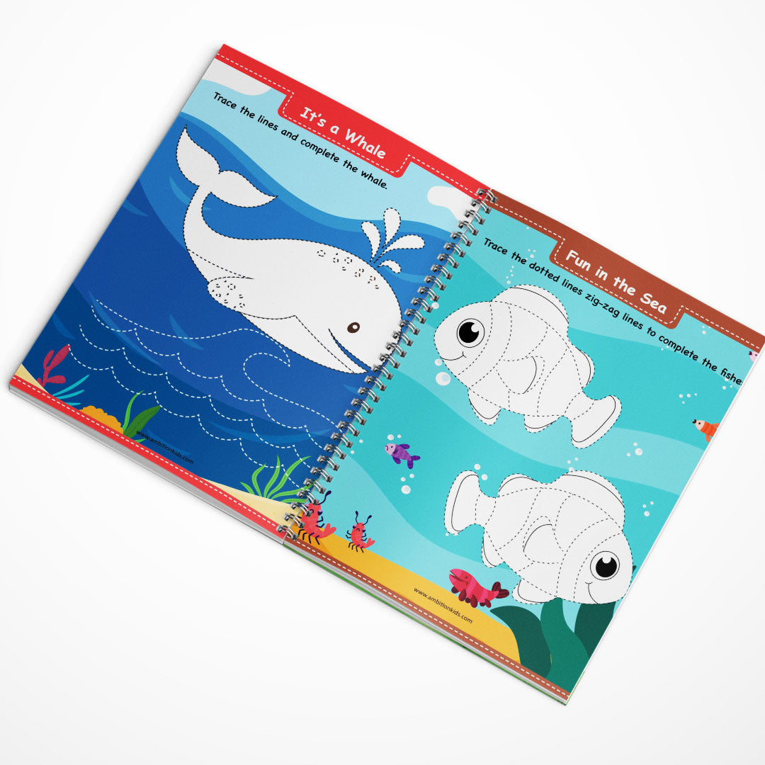 Patterns Writing kids Worksheet Improves Hand Control 100% Screen-Free