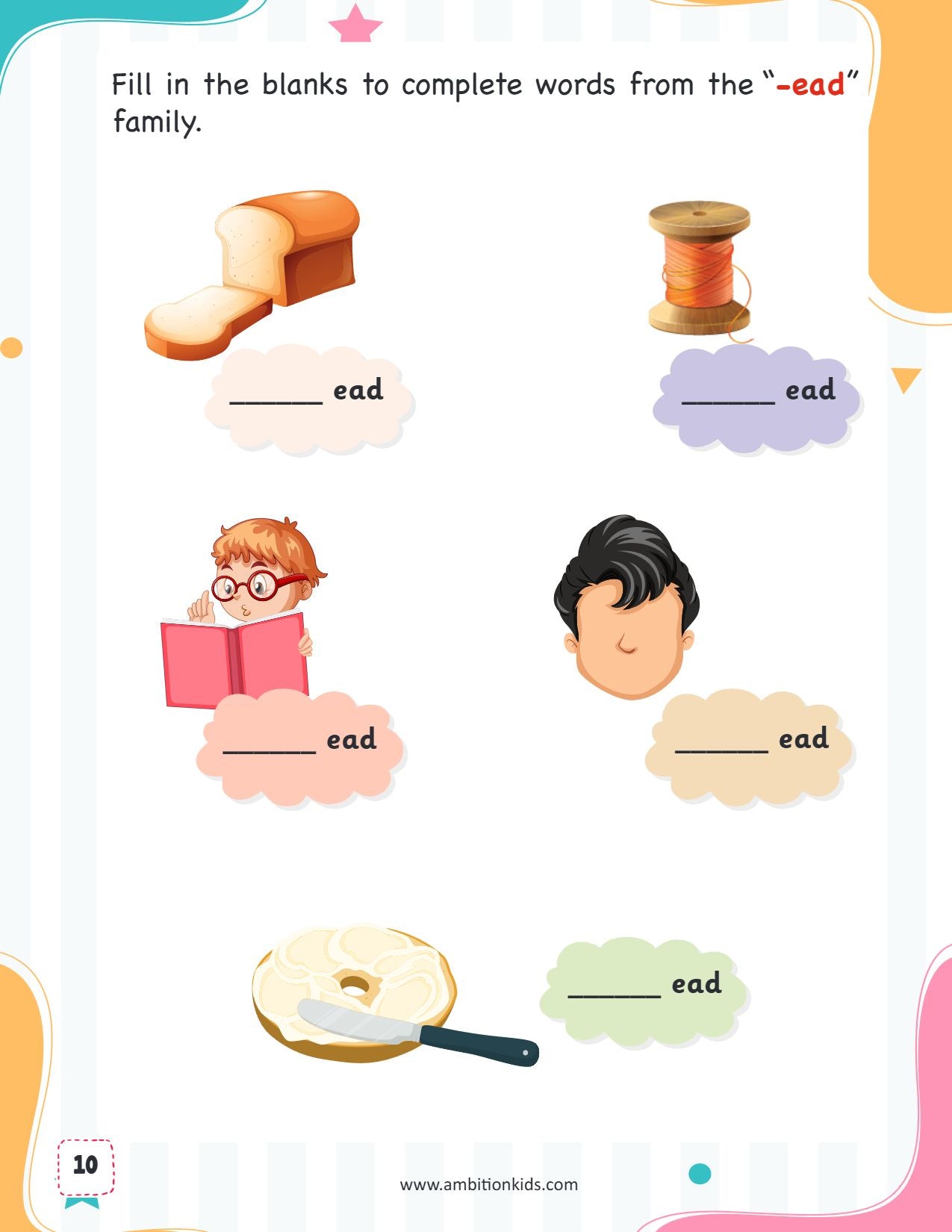 Word Families Phonics Worksheets for Kids Age 4–7 Years