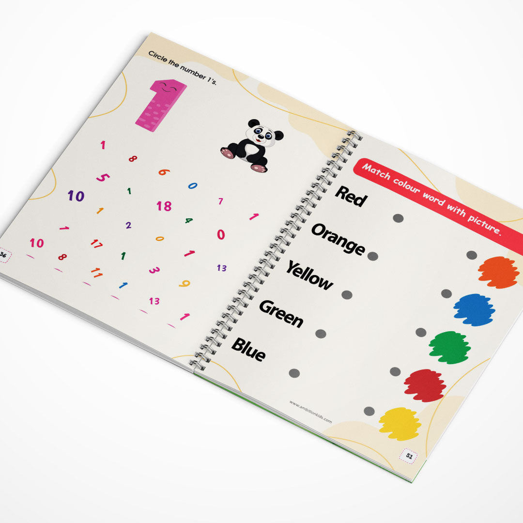 Toddler & Dot-to-Dot, Mazes & Numbers (5 Worksheets)