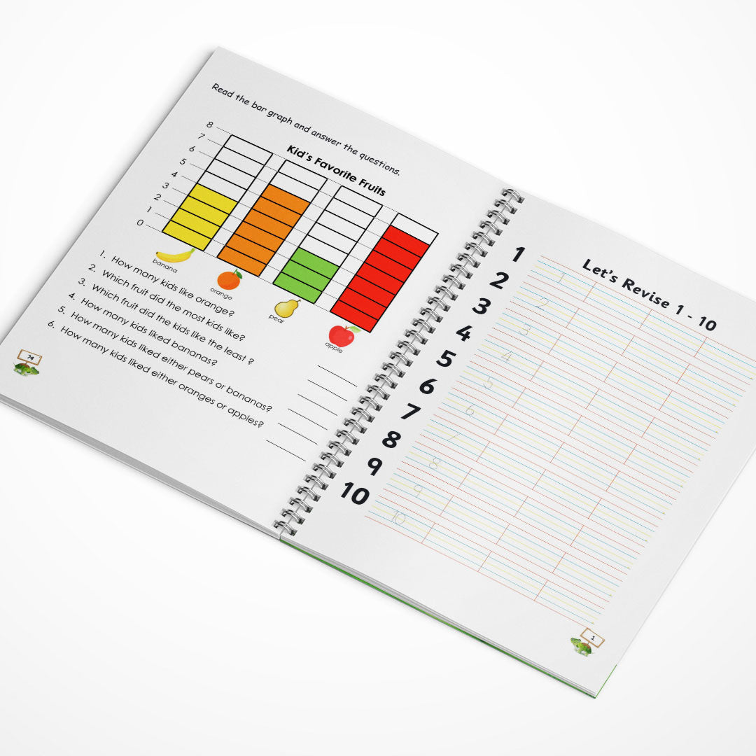UKG & Brain Booster Worksheets – 4-Book Set (Ages 5–7) ✅