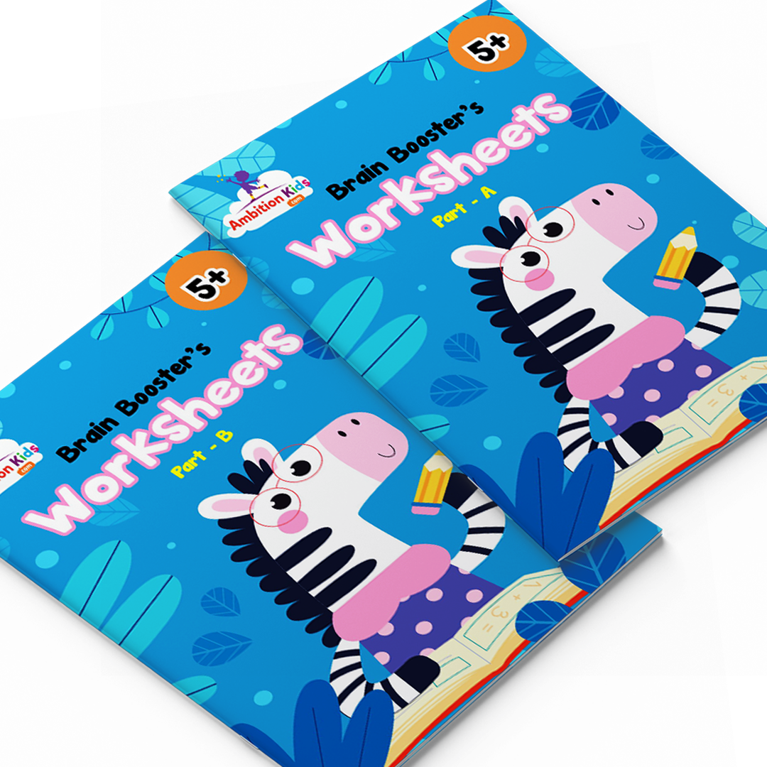 UKG & Brain Booster Worksheets – 4-Book Set (Ages 5–7) ✅
