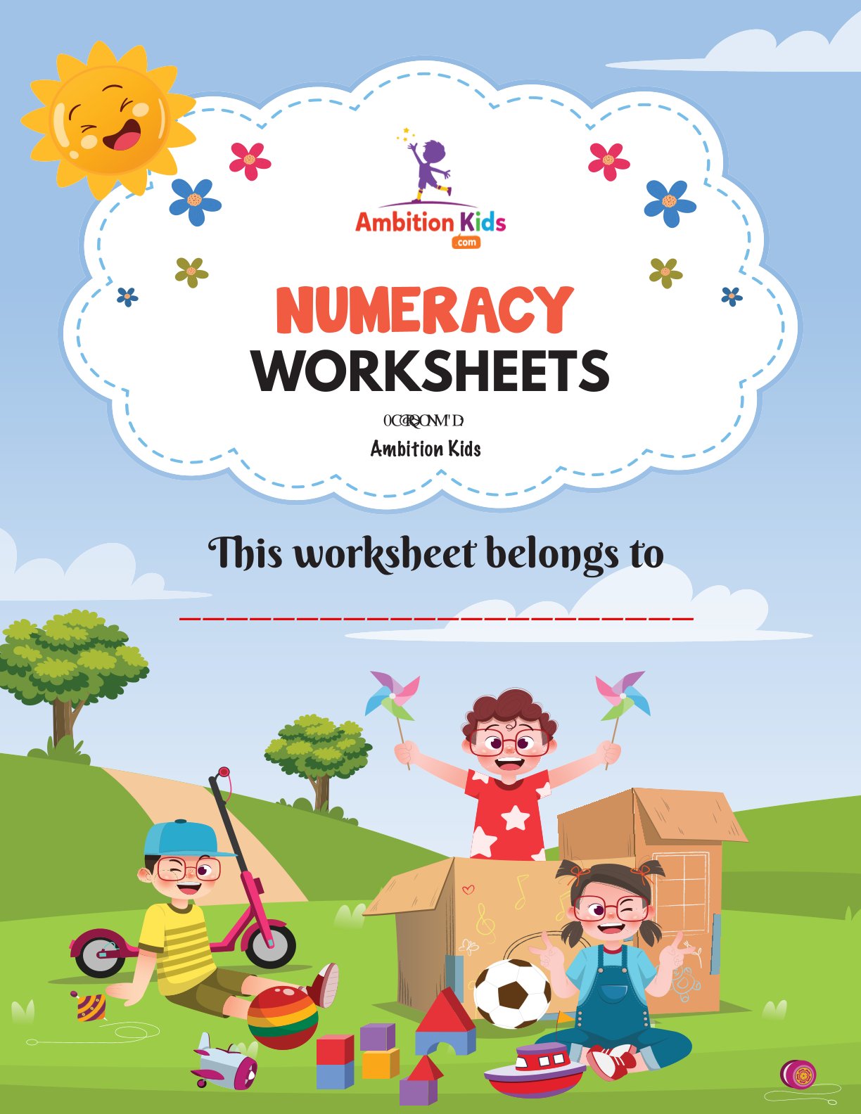 1 Year Complete Fun Worksheets For Your Kids – Learn EVS, Math, English, Coloring & Logical Thinking