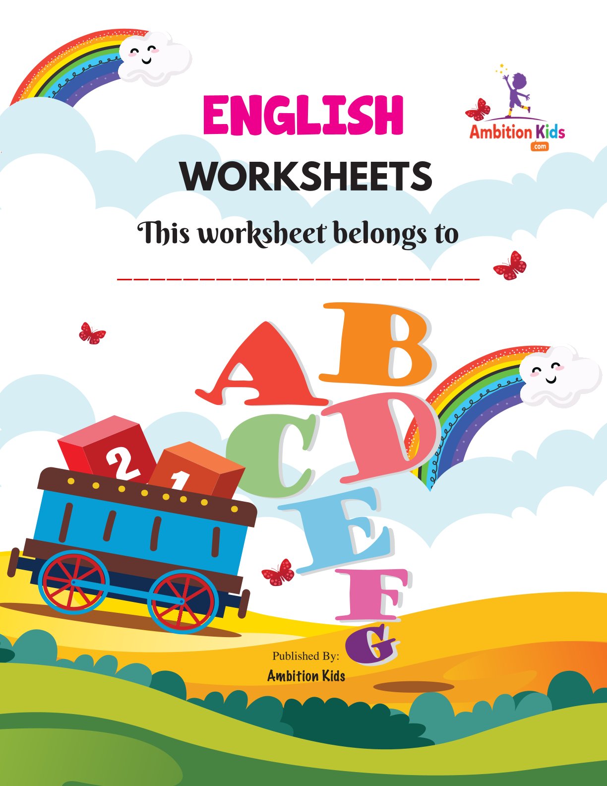Preschool Math + English Worksheets Combo | Buy Math Get English FREE