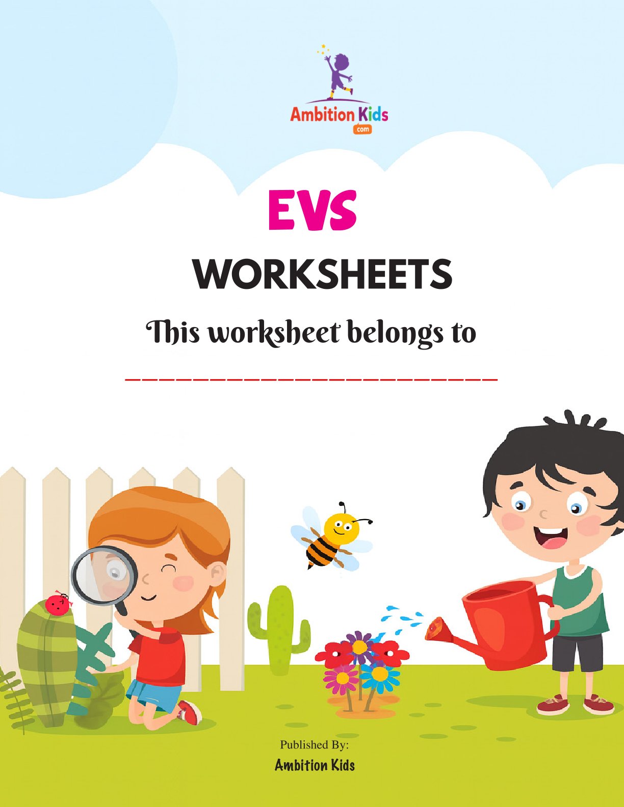 UKG 104 Skill-Based EVS Printable Worksheets | Screen-Free Learning