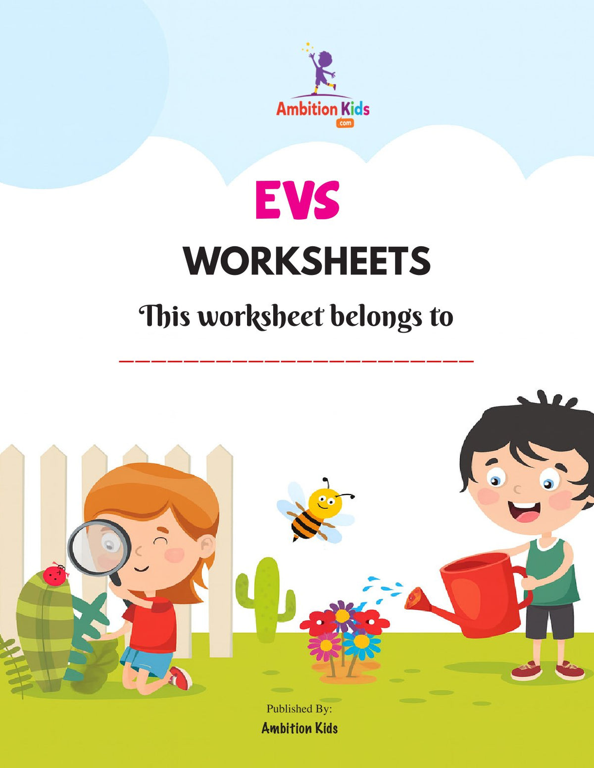 UKG Worksheets Printable | EVS, Math, English, Coloring, Logical Reaso