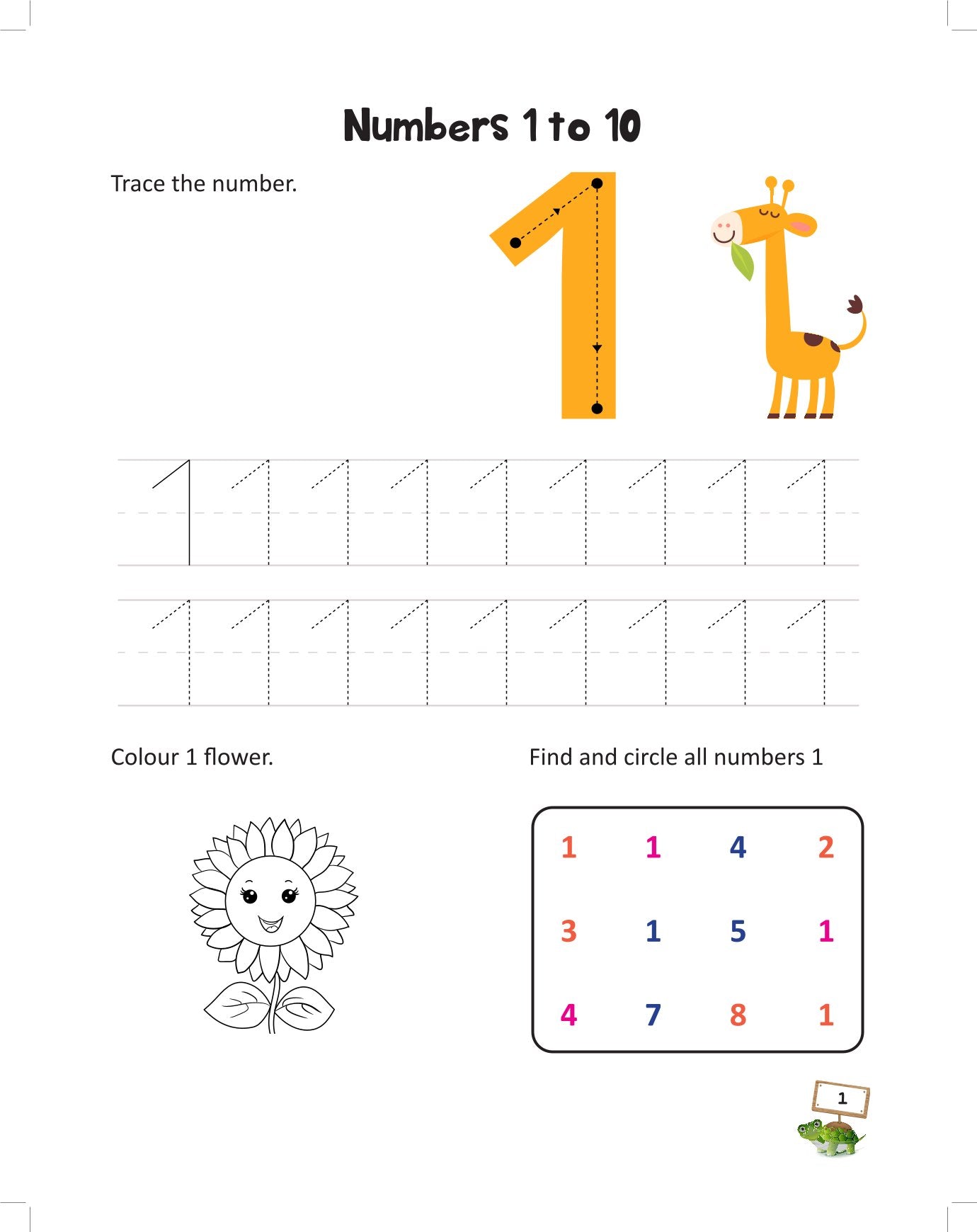 Nursery Hard Copy Kids Worksheets
