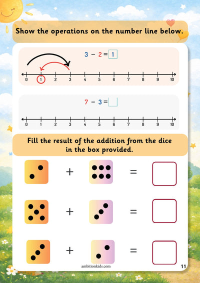 LKG Early Math Skills Worksheets | Math Learning Book for Kids Age 3-4 Years