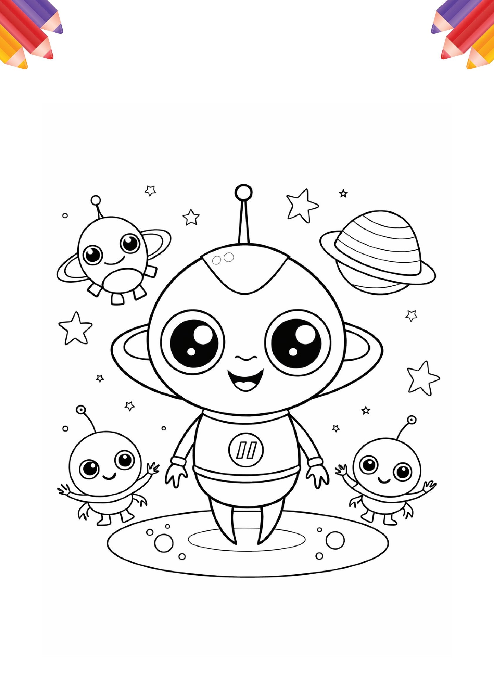 Big Fun Colouring with Universe | A3 Colouring Book for Kids Age 3-5 Years