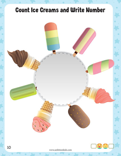 Nursery Math & Numeracy Printable Worksheets | (Age 3+)