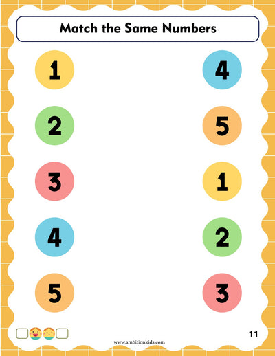 Pre-Nursery Math Printable Worksheets | Number Concepts