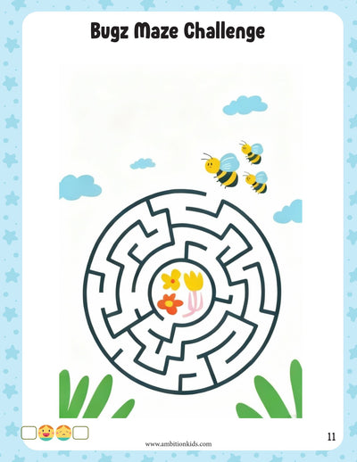 Nursery Logical Thinking & Pre-Writing Skills Printable  Worksheets | For Age 3+